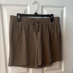 Soho Apparel Tan Athletic Shorts with Elastic Waistband
